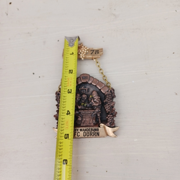 Rare German Metal 1978 6. IVV Wanderung TSV Armsheim-Schimsheim Pin Medal - Picture 5 of 6